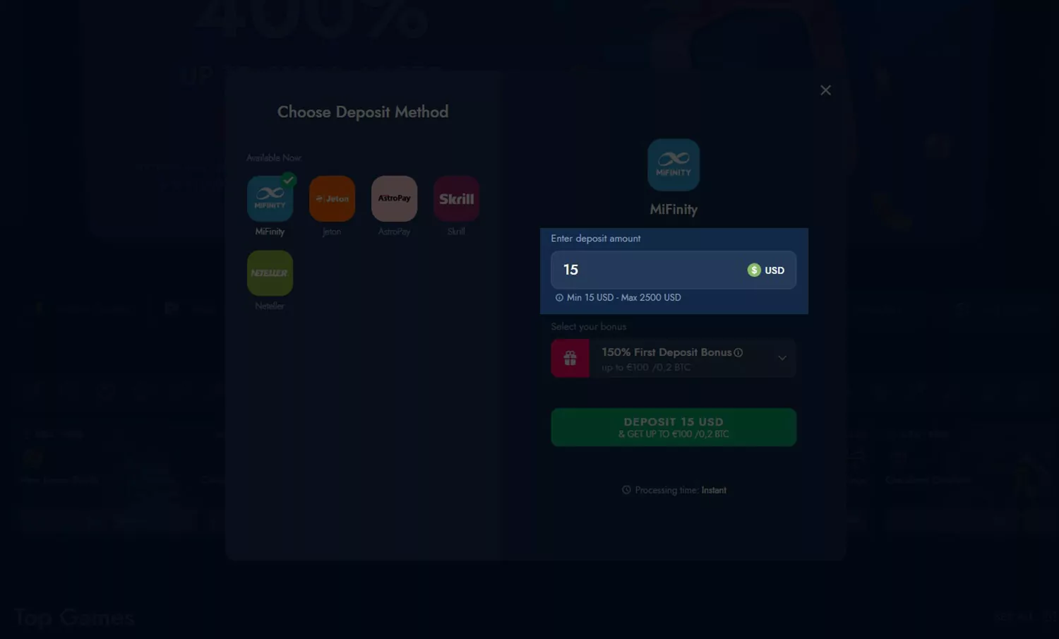 deposit step 3