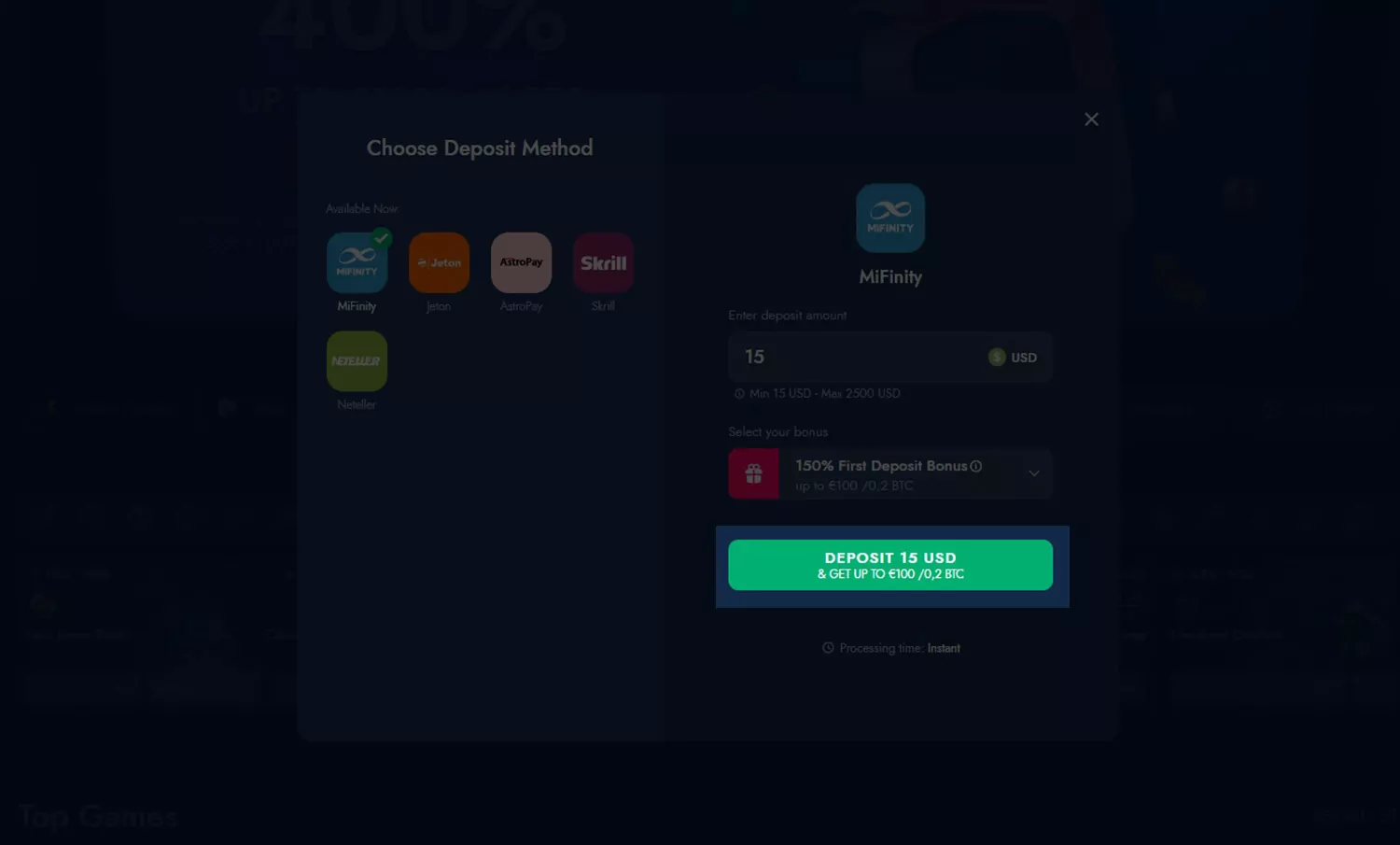 deposit step 5